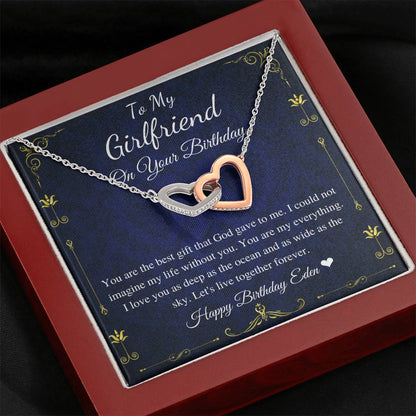 Girlfriend Birthday Gift Necklace, Birthday Gift For Girlfriend On Her Birthday, Girlfriend Jewelry From Boyfriend, Birthday Necklace #0682 eden