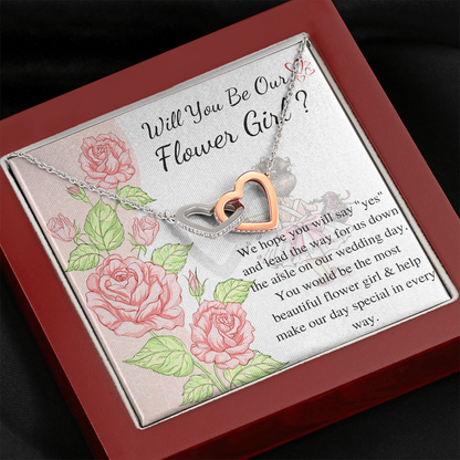 Will You Be My Flower Girl Gift Flower Girl Jewelry Gift Little Girl Gift Wedding Flower Girl Proposal Gift Personalized gift from bride
