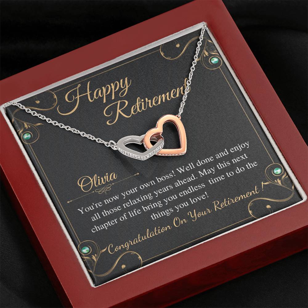 Retirement Gifts for Women Necklace, Retirement Necklace for Women Coworker Retirement Gift gifts, Teacher Retirement Gift