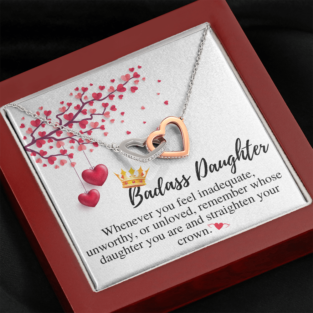 Daughter Valentines Gift For Daughter Necklace from Mom and Dad,Valentines Gift for Daughter in College,Valentines Gift for Teenage Daughter