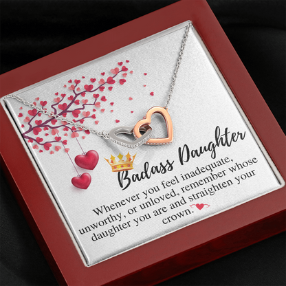 Daughter Valentines Gift For Daughter Necklace from Mom and Dad,Valentines Gift for Daughter in College,Valentines Gift for Teenage Daughter