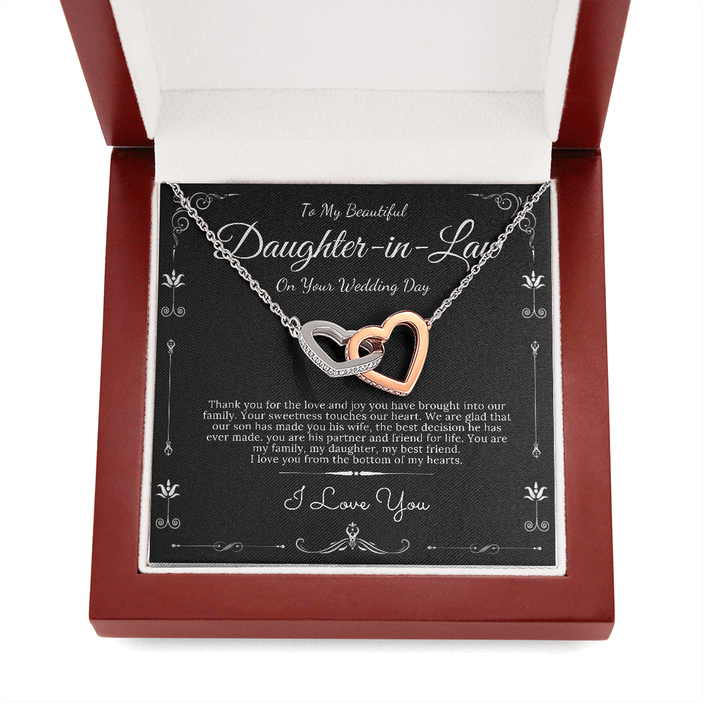 To my Bonus Daughter Beautiful Necklace, Stepdaughter Gift, Bonus Daughter Birthday Gift, Gift for Bonus Daughter, Daughter in Law