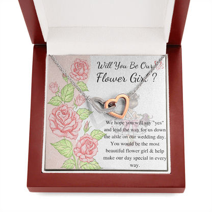 Will You Be My Flower Girl Gift Flower Girl Jewelry Gift Little Girl Gift Wedding Flower Girl Proposal Gift Personalized gift from bride