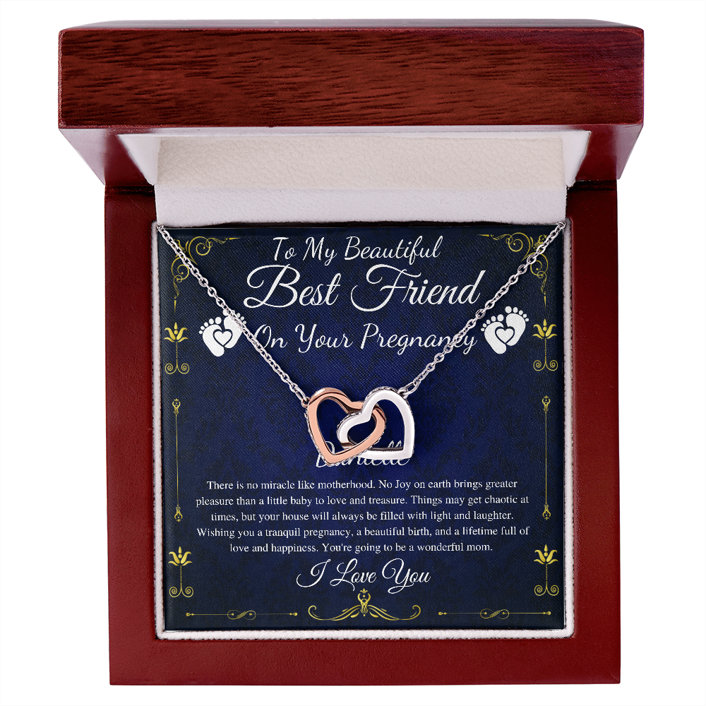 Best Friend Pregnancy Gift For Best Friend Baby Shower Gift For Mom To Be Gift For Expecting Mom Gift Pregnant Friend, Link Hearts #0219 Danielle