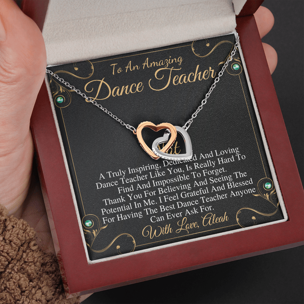 Dance Teacher Gift | Gift for Ballet Teacher | Dance Recital Gift for Dance Teacher Necklace | Amazing Dance Teacher Gift Christmas #0757 nat