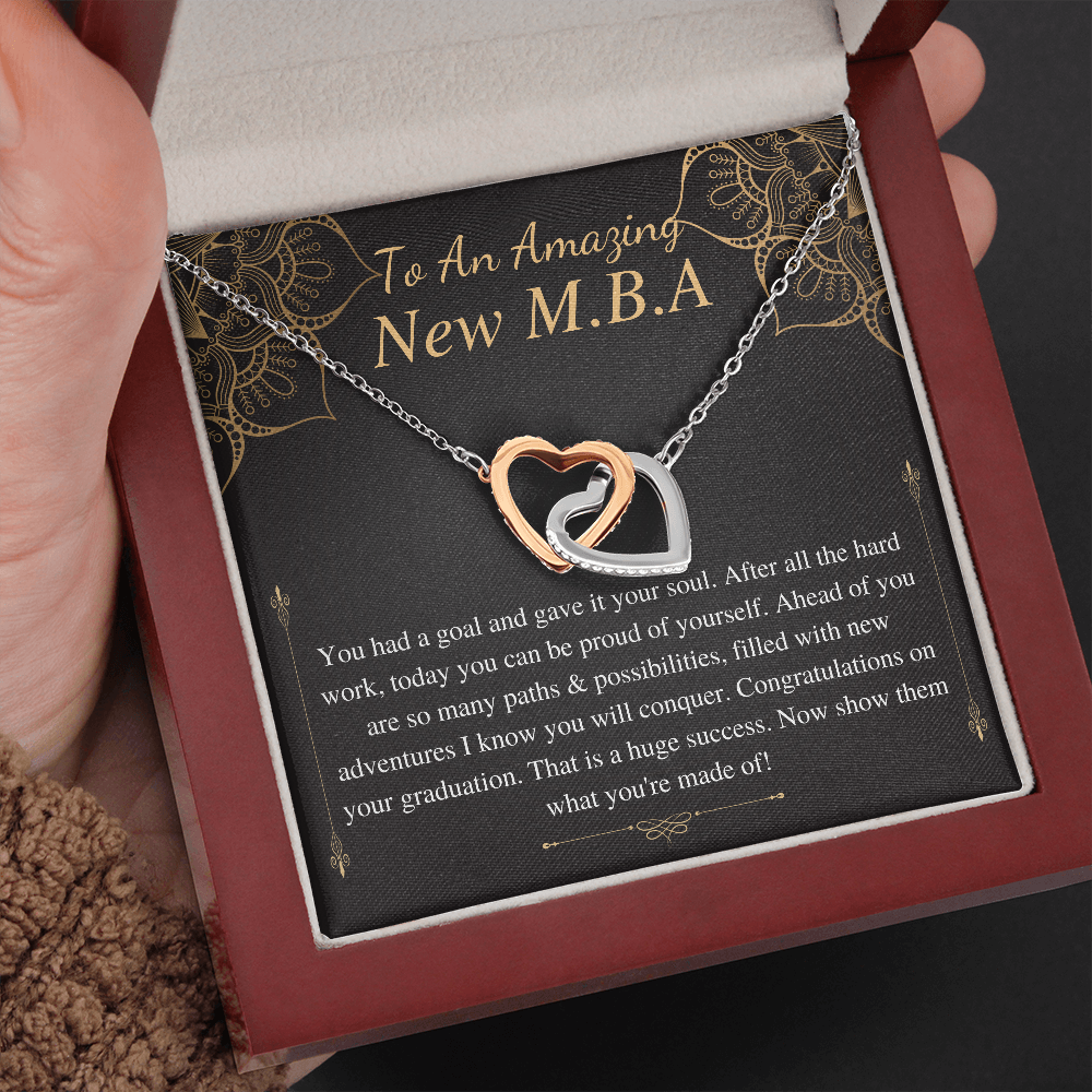 MBA Graduation Gift, Graduation Gift For Master Of Business Administration, New MBA Necklace Gift, Master Degree Congratulations Gift #0899