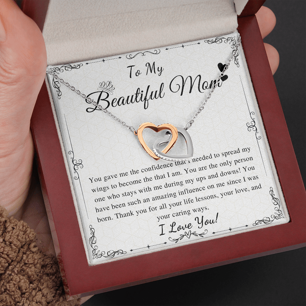 To My Beautiful Mom Necklace, Mom Valentines Day Gift From Daughter, Mom Gift From Son, Mom Necklace, Birthday Gift, Mother's Day Necklace