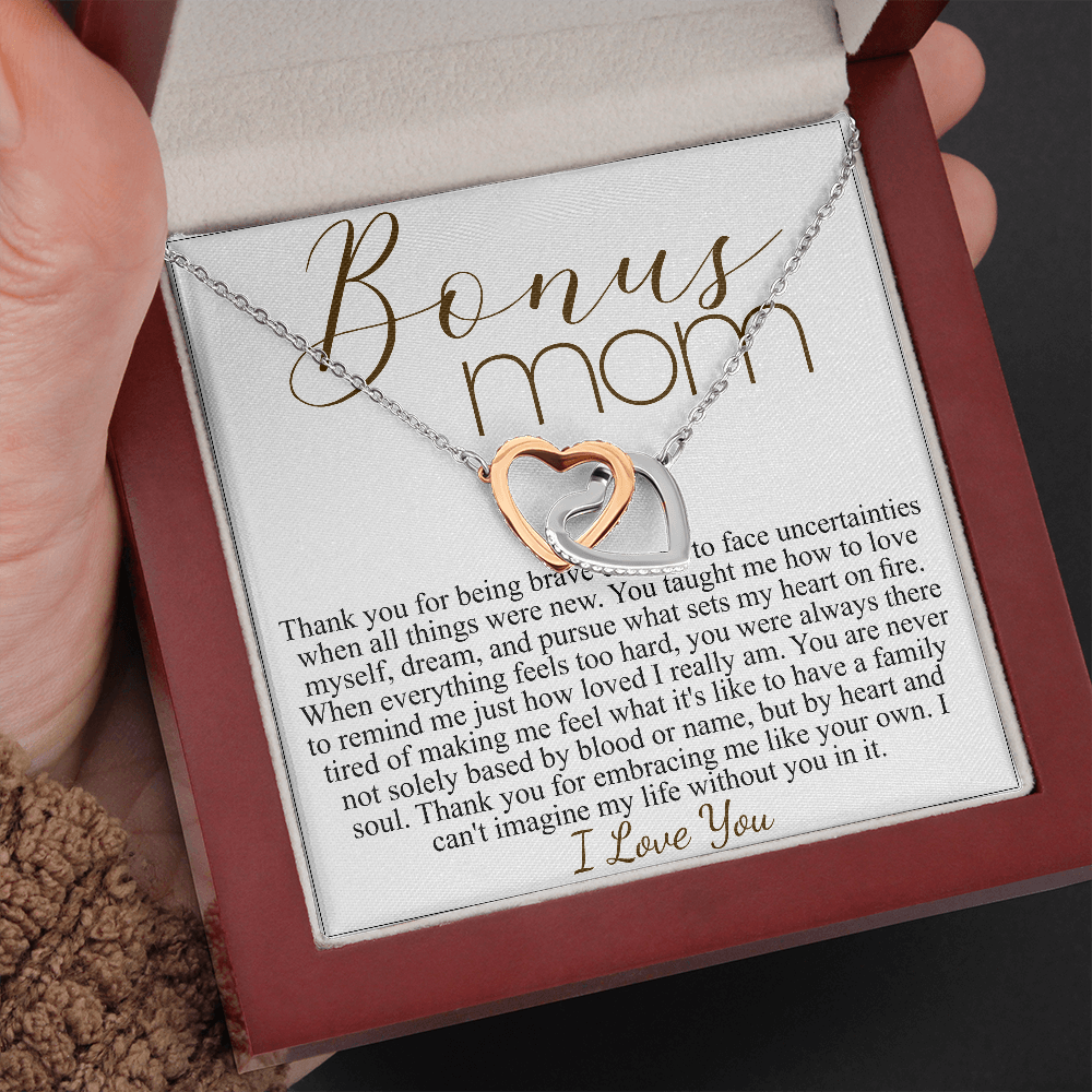 BONUS MOM interlocking heart