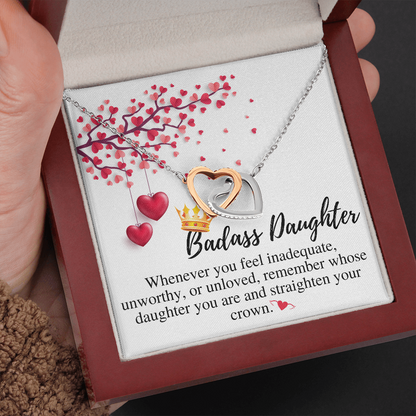 Daughter Valentines Gift For Daughter Necklace from Mom and Dad,Valentines Gift for Daughter in College,Valentines Gift for Teenage Daughter