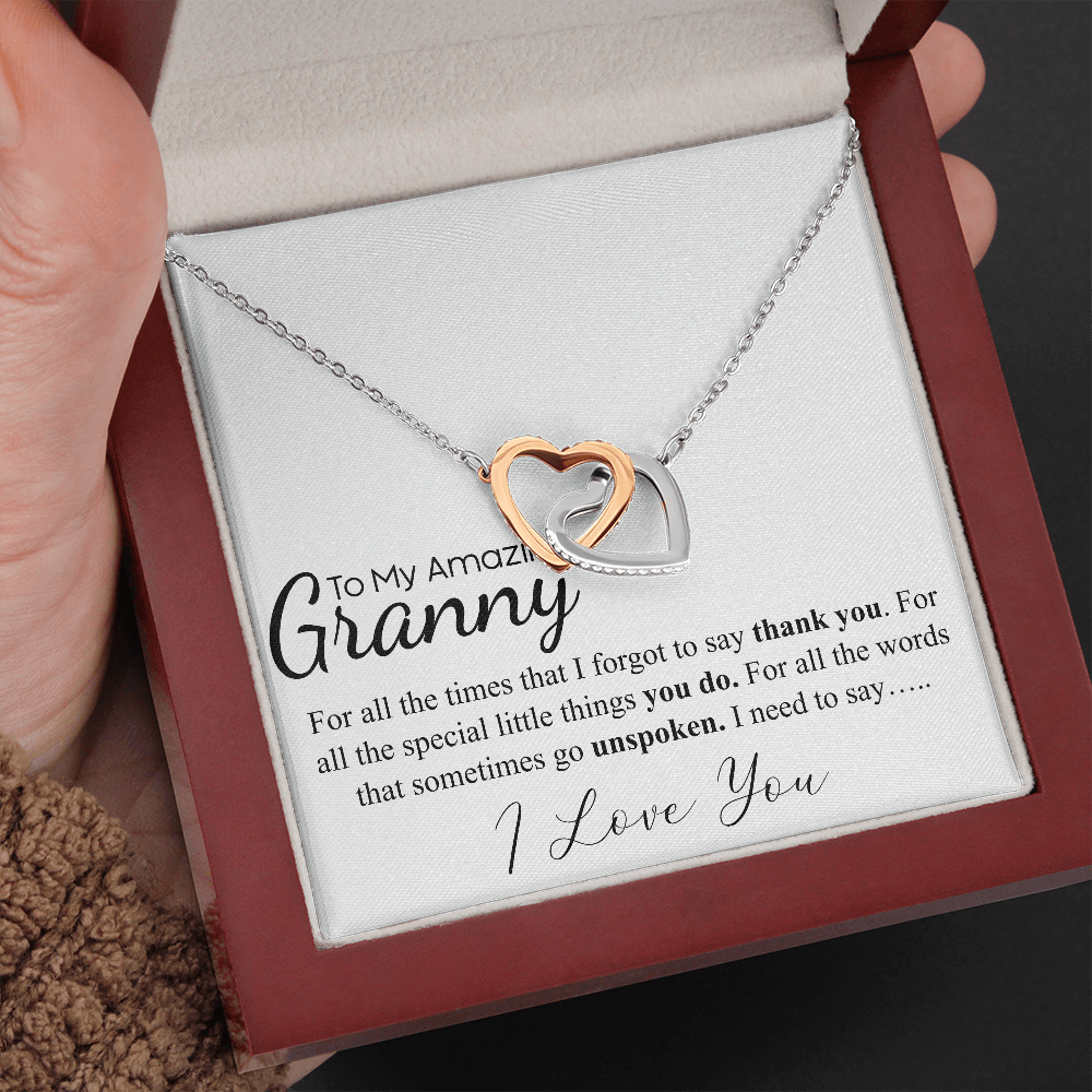 to my amazing granny interlocking heart wamlart