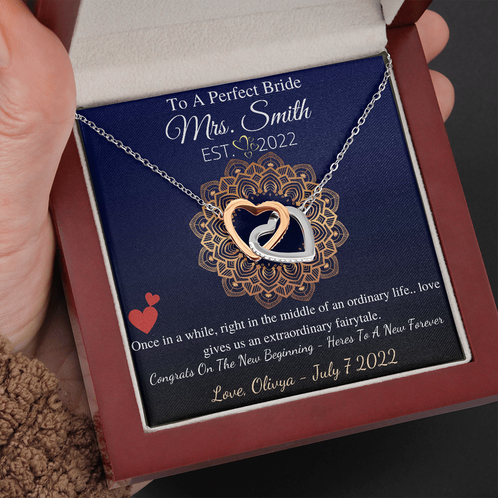 Love Knot, To My Best Friend On Your Wedding Day Gift From Friend To Bride Necklace For Friend’s Wedding Day Present From Best Friend To