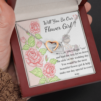 Will You Be My Flower Girl Gift Flower Girl Jewelry Gift Little Girl Gift Wedding Flower Girl Proposal Gift Personalized gift from bride
