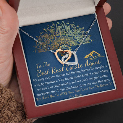 Real Estate Agent Thank You Gift, Realtor Gift Necklace, Real Estate Agent Gift, Realtor Necklace, Escrow Closing Gift, Christmas Gift #0700