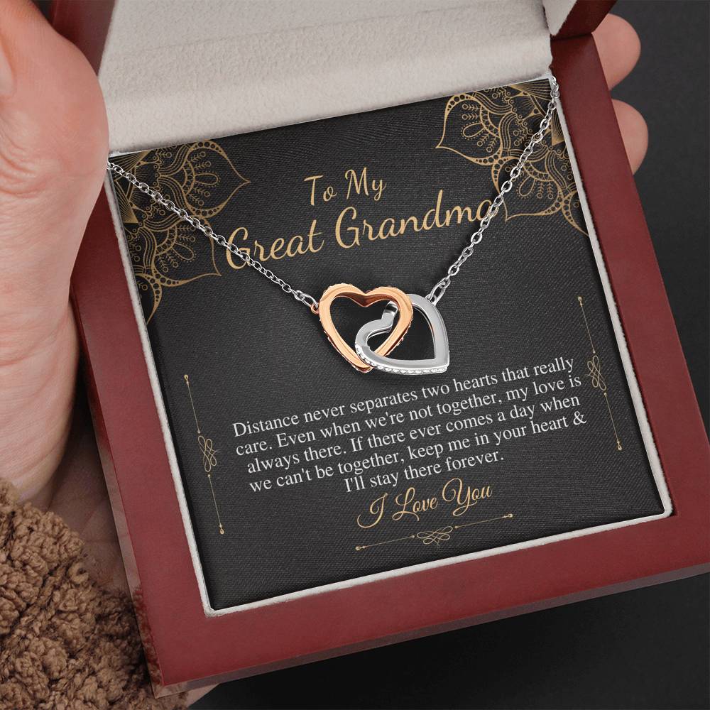 Gift For Grandma Necklace Grandmother Birthday Gift From Granddaughter/Grandson To My Grandma Necklace Gift Grandmother Heart Necklace #0469