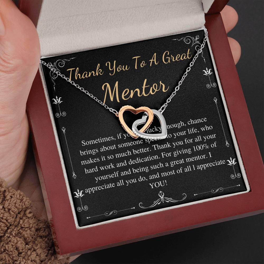 Mentor Gift for Women Necklace: Gift for Boss, Teacher, Professor, Tutor, Thank You Gifts for Women, Appreciation Gifts