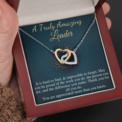Leader Gift | Gift for Leader Necklace | A Truly Amazing Leader Appreciation Gift | Leadership Gift For Woman | Leader Gift For Woman #0734