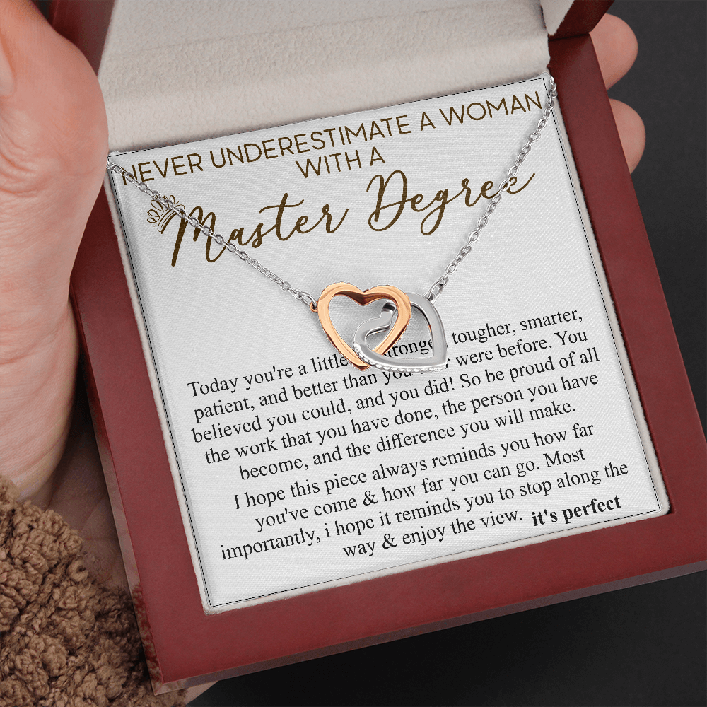 never understimate a women with master degree