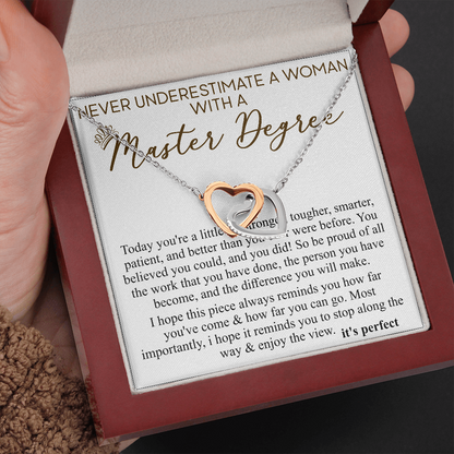 never understimate a women with master degree