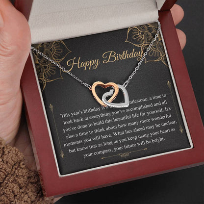 Birthday Gift Necklace, Birthday Gift for Friend, Sister Birthday, Mom Birthday Gift, Bday Jewelry for Her, 13 Birthday Gift,Love Knot #0636