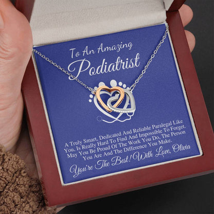 Podiatrist Gift for Women, Leaving Gift for Podiatrist, Retirement Gift for Podiatrist, Podiatric Nurse Gift Necklace, Christmas Gift #0770