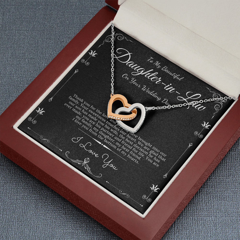 To my Bonus Daughter Beautiful Necklace, Stepdaughter Gift, Bonus Daughter Birthday Gift, Gift for Bonus Daughter, Daughter in Law