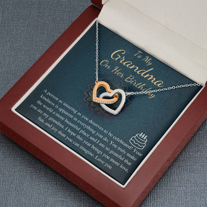 Birthday Gift for Grandmother, Happy Birthday Grandmother, Grandmother celebration Gift, Happy Birthday Grandmother Present,Love Knot #0641