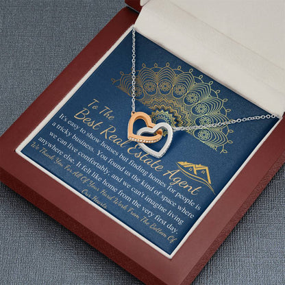 Real Estate Agent Thank You Gift, Realtor Gift Necklace, Real Estate Agent Gift, Realtor Necklace, Escrow Closing Gift, Christmas Gift #0700