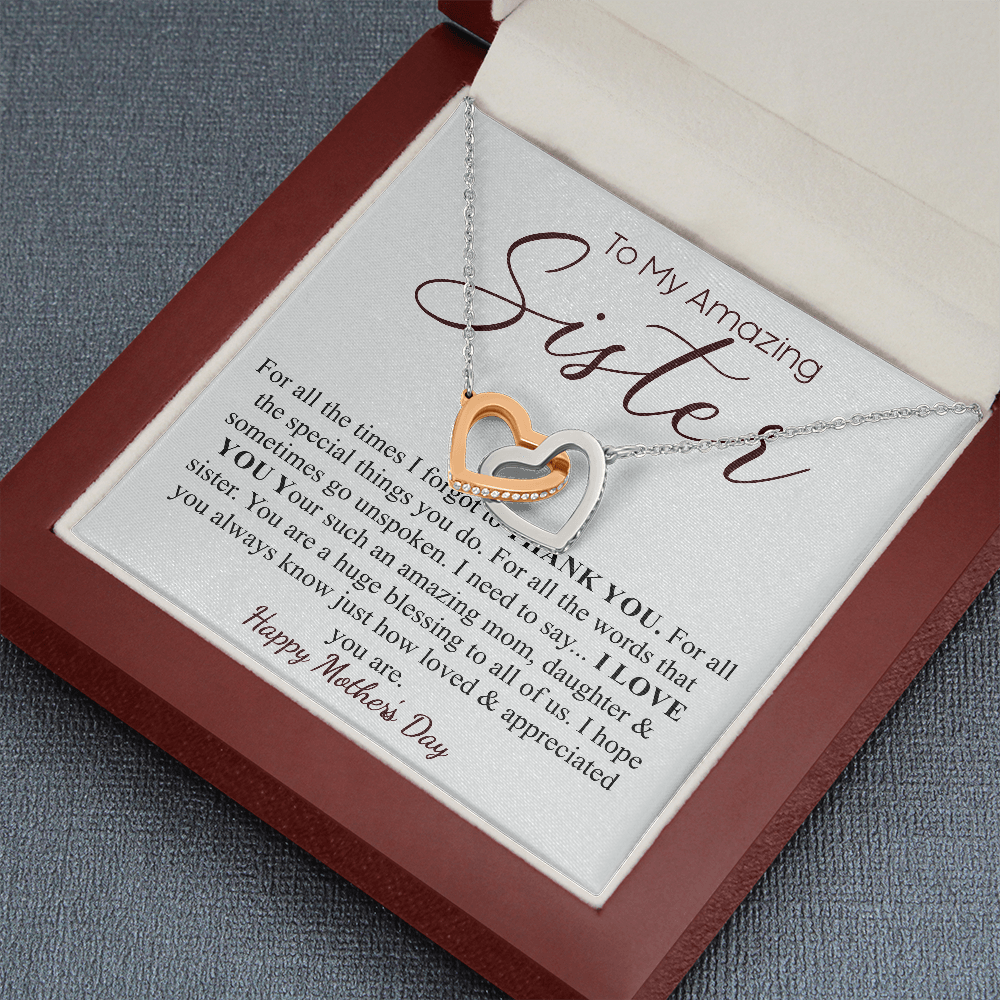 Personalized Mothers Day Sister Gift, Mother's day gift for Bonus sister, sister"s mothers day gift, sister necklace, Sister Jewelry gift