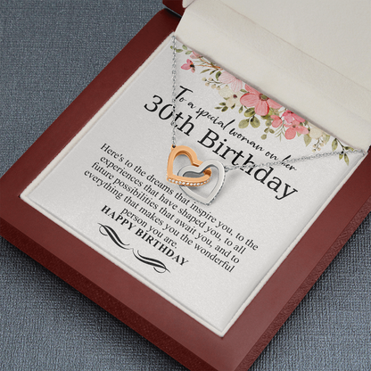 to a spesial woman on her 30th birthdY