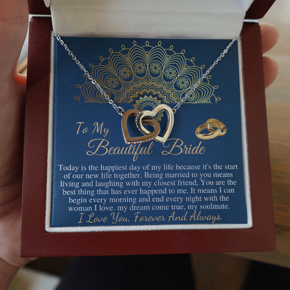 Gift To My Beautiful Bride From Groom ,Bride Gift From Groom, Wedding Day Gift, Groom to Bride, Jewelry Gift from Groom to Bride
