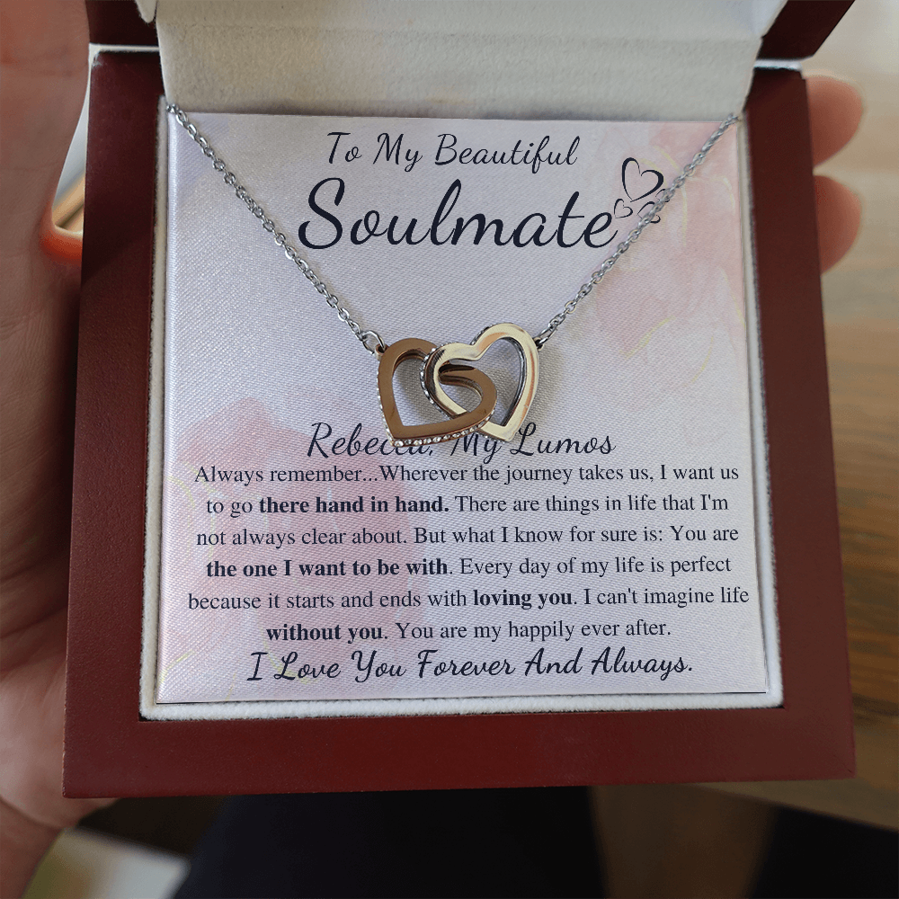 To My Soulmate Gift Necklace | Soulmate Necklace | Soulmate Jewelry | Soulmate Anniversary Gift | Soulmate Valentines Day Gift For Her Rebecca, My Lumos