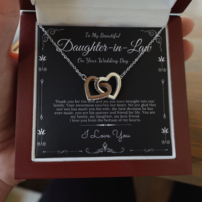 To my Bonus Daughter Beautiful Necklace, Stepdaughter Gift, Bonus Daughter Birthday Gift, Gift for Bonus Daughter, Daughter in Law