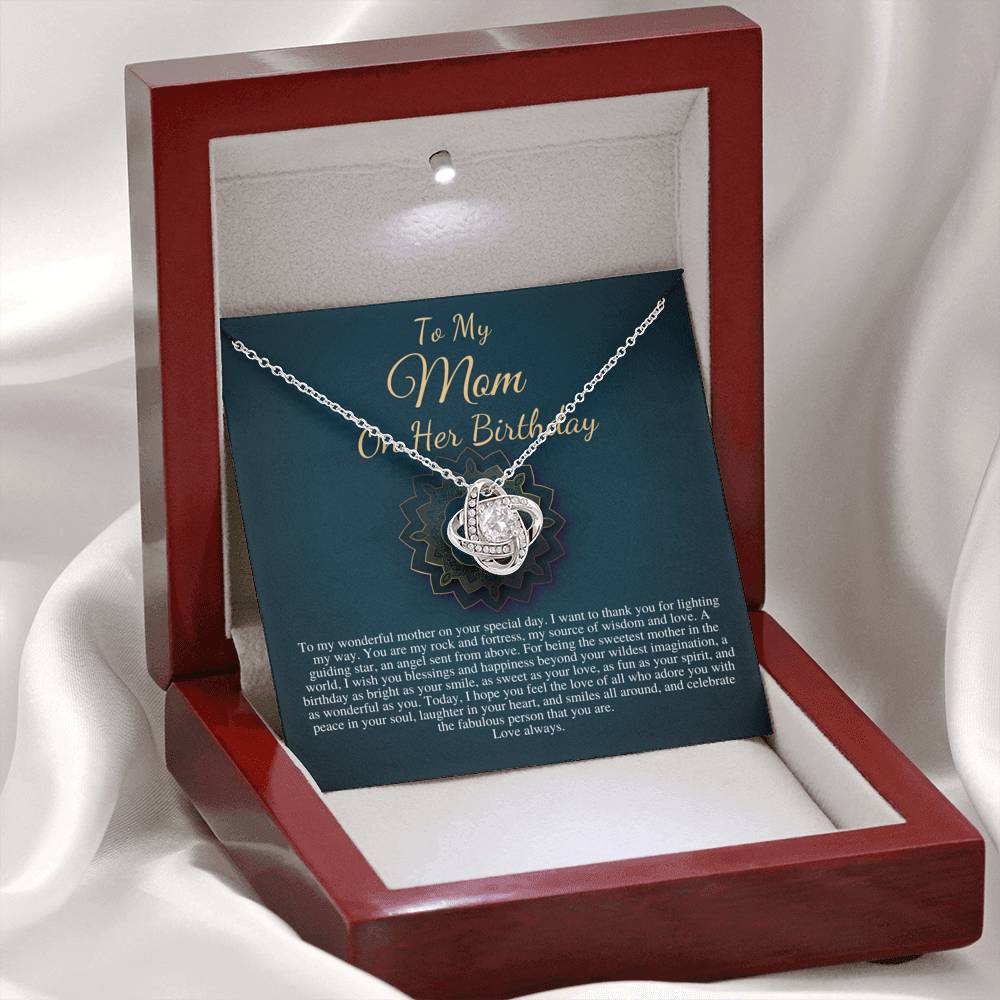 Mom Birthday Gift from daughter or Son, Sentimental Gifts for Mom, Mother Birthday Gift with Message Card, Happy Birthday Mom Necklace #0644