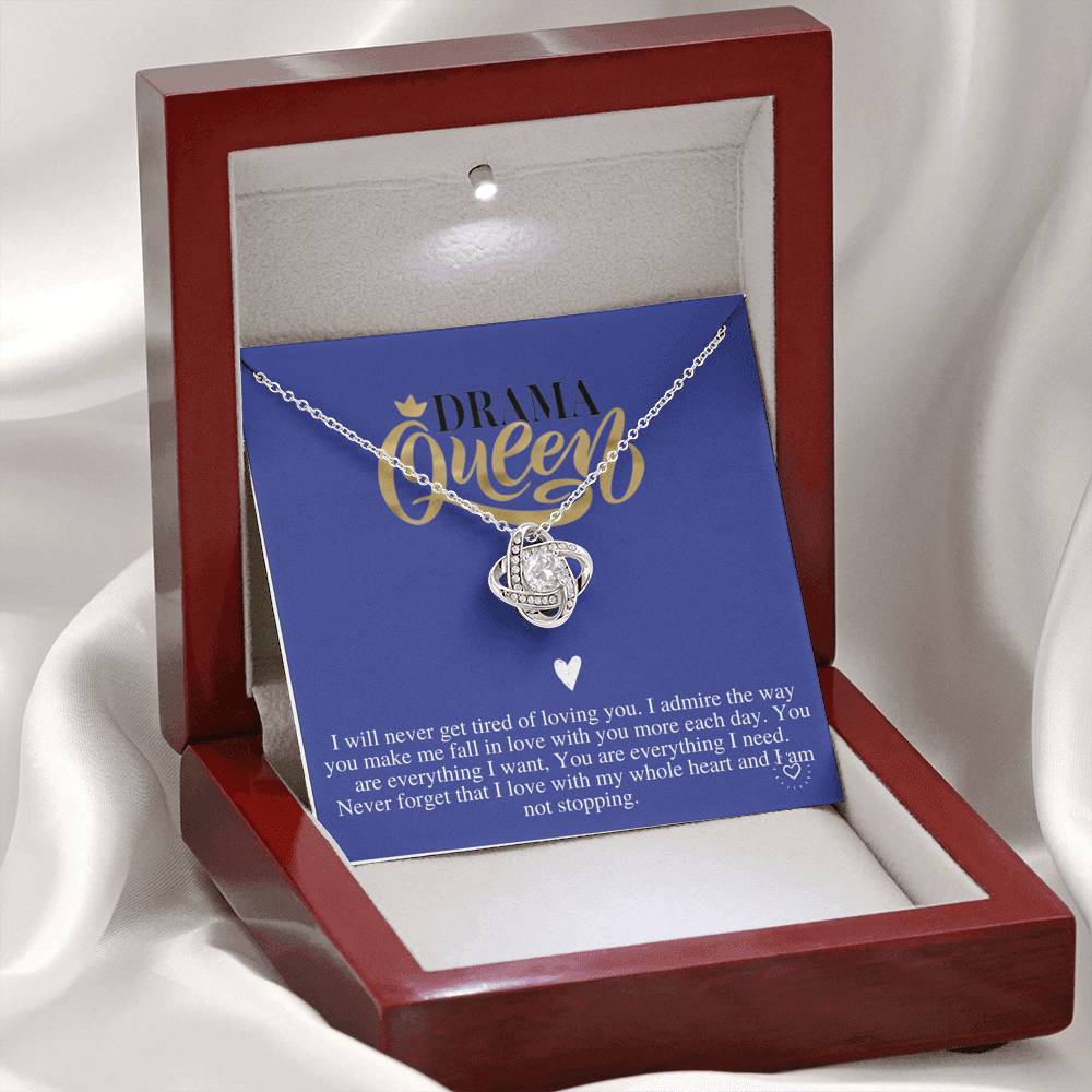 To My Wife Necklace Anniversary Gift For Wife, Drama Queen, Birthday Gift For Wife, Gift For Wife, Necklace For Wife, Christmas Gift #0611