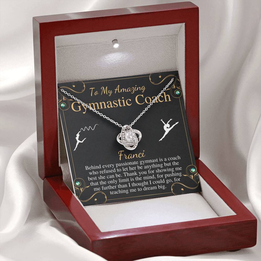 Gymnastics Coach Gift for Women | Leaving Gift for Gymnastics Coach | A Truly Amazing Gymnastics Coach Gift Necklace, Christmas Gift #0752 franci