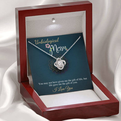 Unbiological Mom Gift, Bonus Mom Gift Bonus Mom Necklace Unbiological Mom Neclace, Mother's Day Gift for Stepmom Foster Mom Birthday #0523