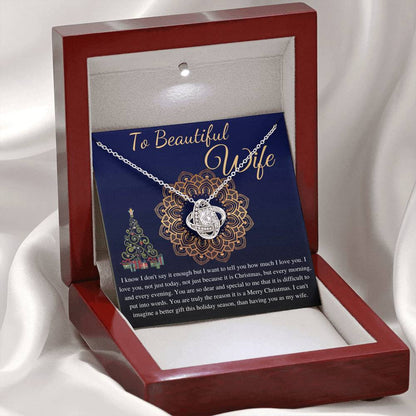 Christmas Gift For Wife From husband, Christmas necklace For Wife, Thanks Giving Gift, Birthday Necklace For Wife, Wife Christmas Gift #0818