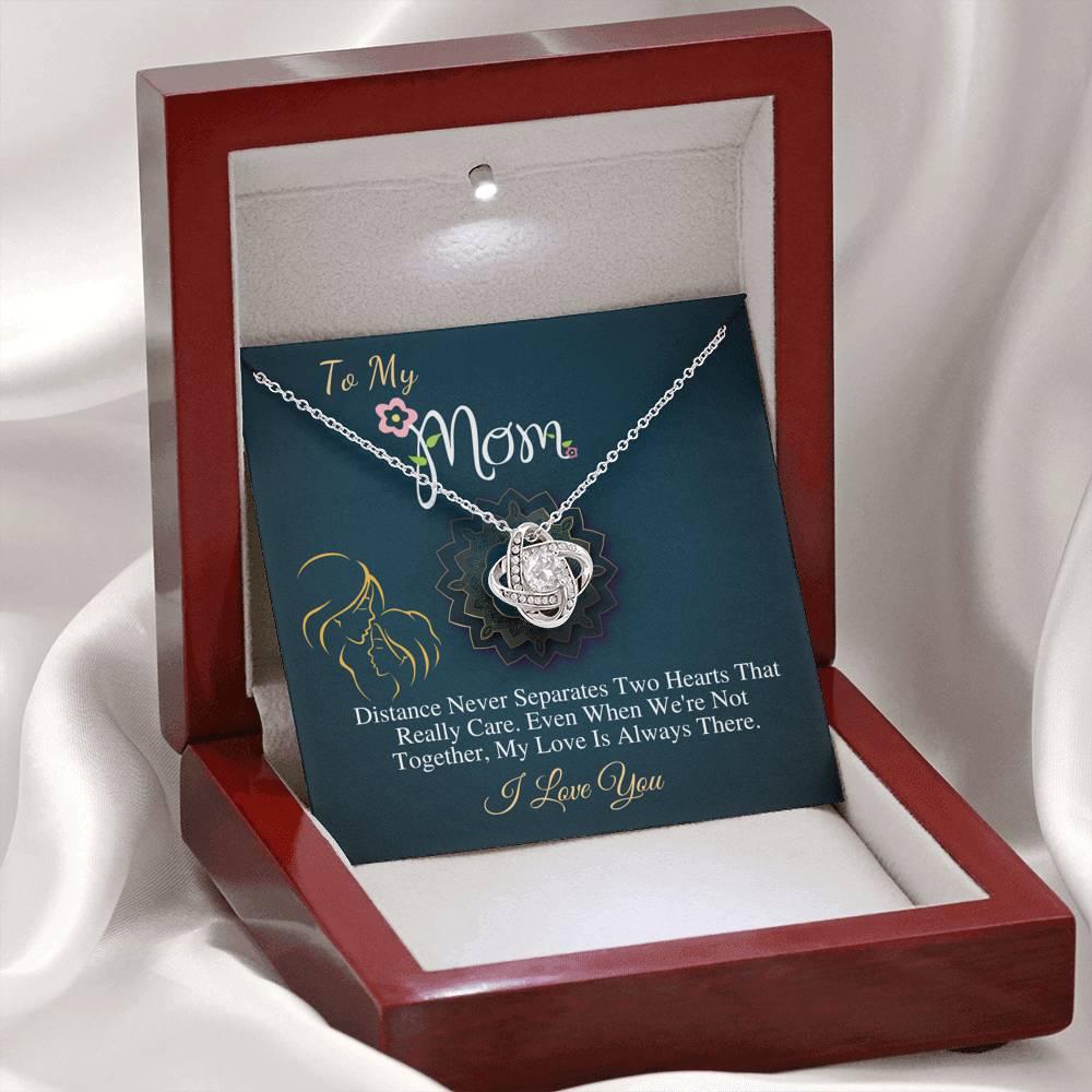 Mothers necklace, Mom Birthday jewelry, Gift for my mom, Special mother's gifts, Mother's gift from daughter,Present for mom,Love Knot #0487