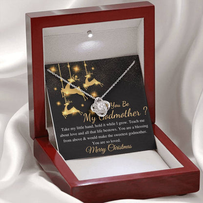 Godmother Christmas Gift From Goddaughter, Gift for Godmother Necklace for Godmother Gift for Christmas,From Godson,Godmother Proposal #0821