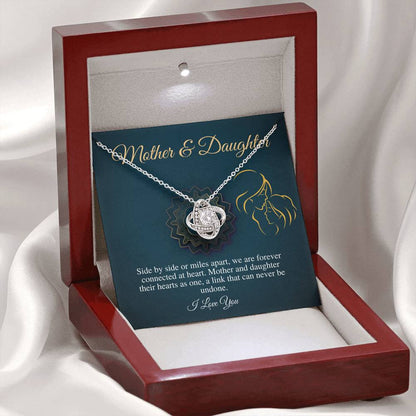 To My Beautiful Mom, Mother Gift Jewelry,Gift For Mom From Daughter,Necklace Gift For Mom Gift For Mother Gift Thank You Mom Love Knot #0479