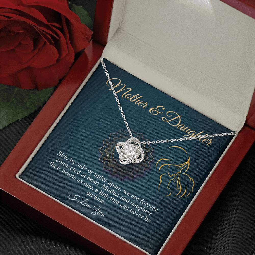 To My Beautiful Mom, Mother Gift Jewelry,Gift For Mom From Daughter,Necklace Gift For Mom Gift For Mother Gift Thank You Mom Love Knot #0479