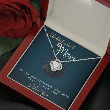 Unbiological Mom Gift, Bonus Mom Gift Bonus Mom Necklace Unbiological Mom Neclace, Mother's Day Gift for Stepmom Foster Mom Birthday #0523