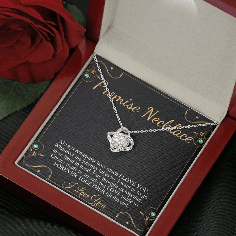 Promise necklace for girlfriend from Boyfriend, GF Birthday Gift, Valentines day gift for Girlfriend, Anniversary gift for Girlfriend #0601