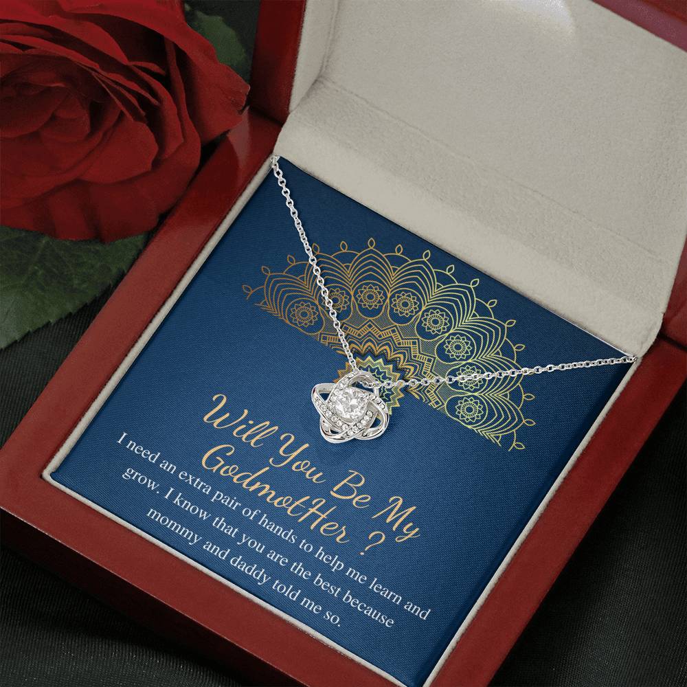 will you be my godmother love knot