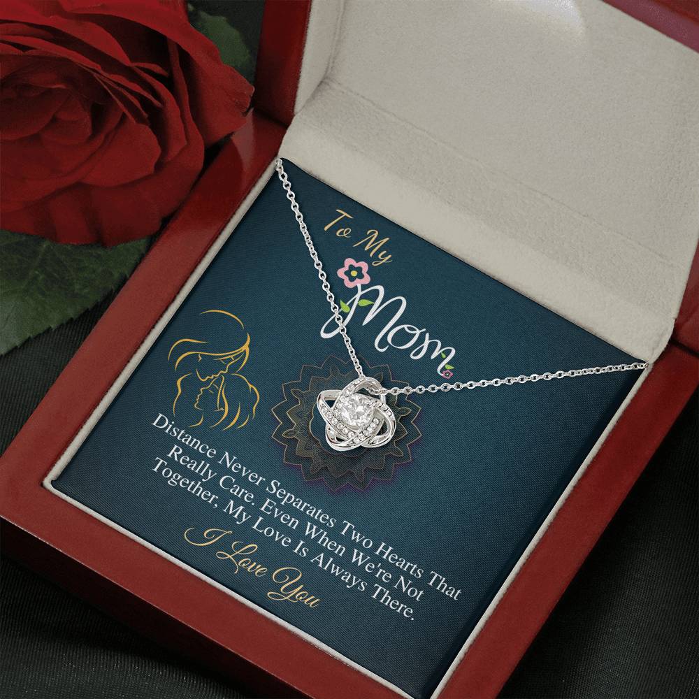 Mothers necklace, Mom Birthday jewelry, Gift for my mom, Special mother's gifts, Mother's gift from daughter,Present for mom,Love Knot #0487