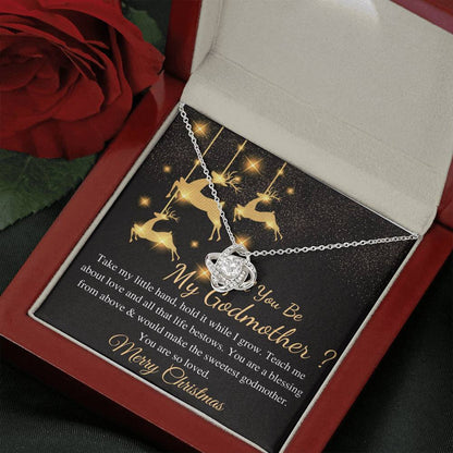 Godmother Christmas Gift From Goddaughter, Gift for Godmother Necklace for Godmother Gift for Christmas,From Godson,Godmother Proposal #0821