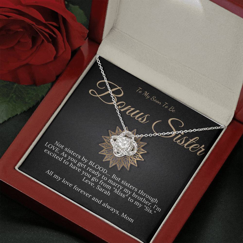 Love Knot, Wedding Gift for Bride from Sister in law Bride Gift from Sister in law Necklace for Bride From Sister Of The Groom #0172