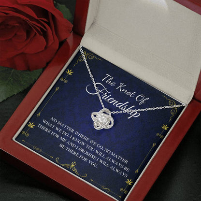 Knot of friendship gift, Friend forever, Best friend necklace, Best friend gift, Gift for friend, friendship