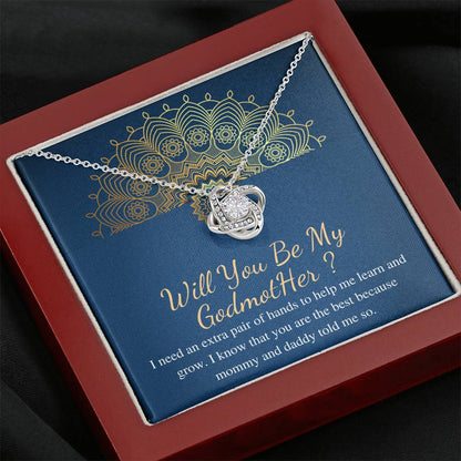 will you be my godmother love knot