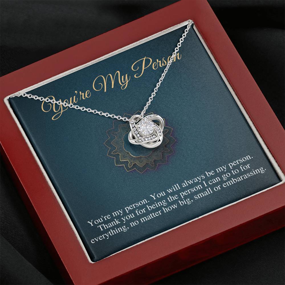You Are My Person Necklace, Best Friend Gift, You're My Person Gift, Greys Anatomy Quote, Bestie Gift, Birthday Gift, Christmas Gift #0607